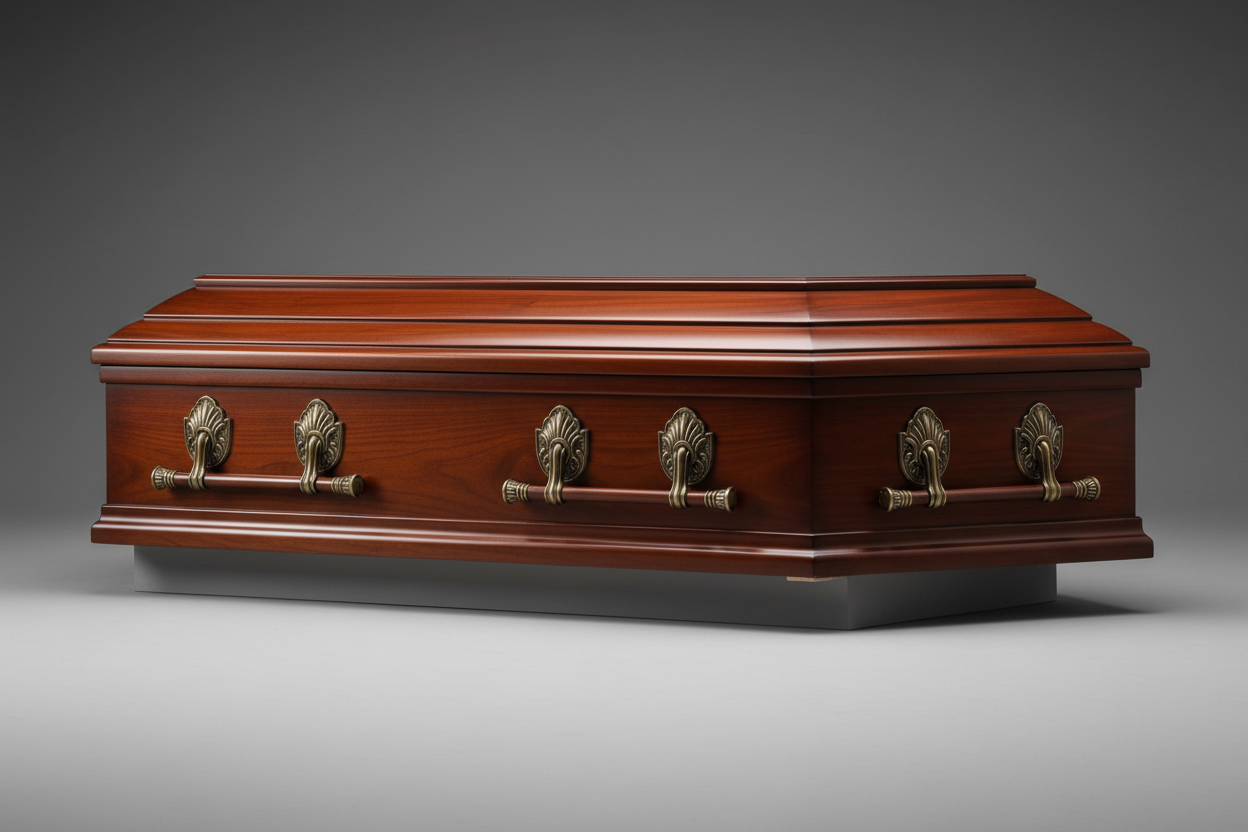 brown coffin